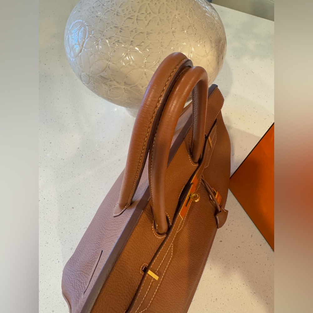 Hermes Birkin 35 Gold w Gold hardware 35 - Picture 7 of 17